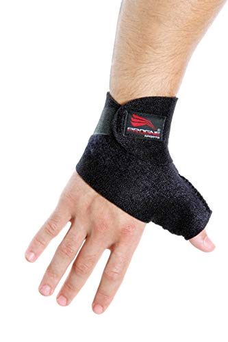 PROGNE SPORTS REF 105 Munhequeira com Polegar, U, Preta
