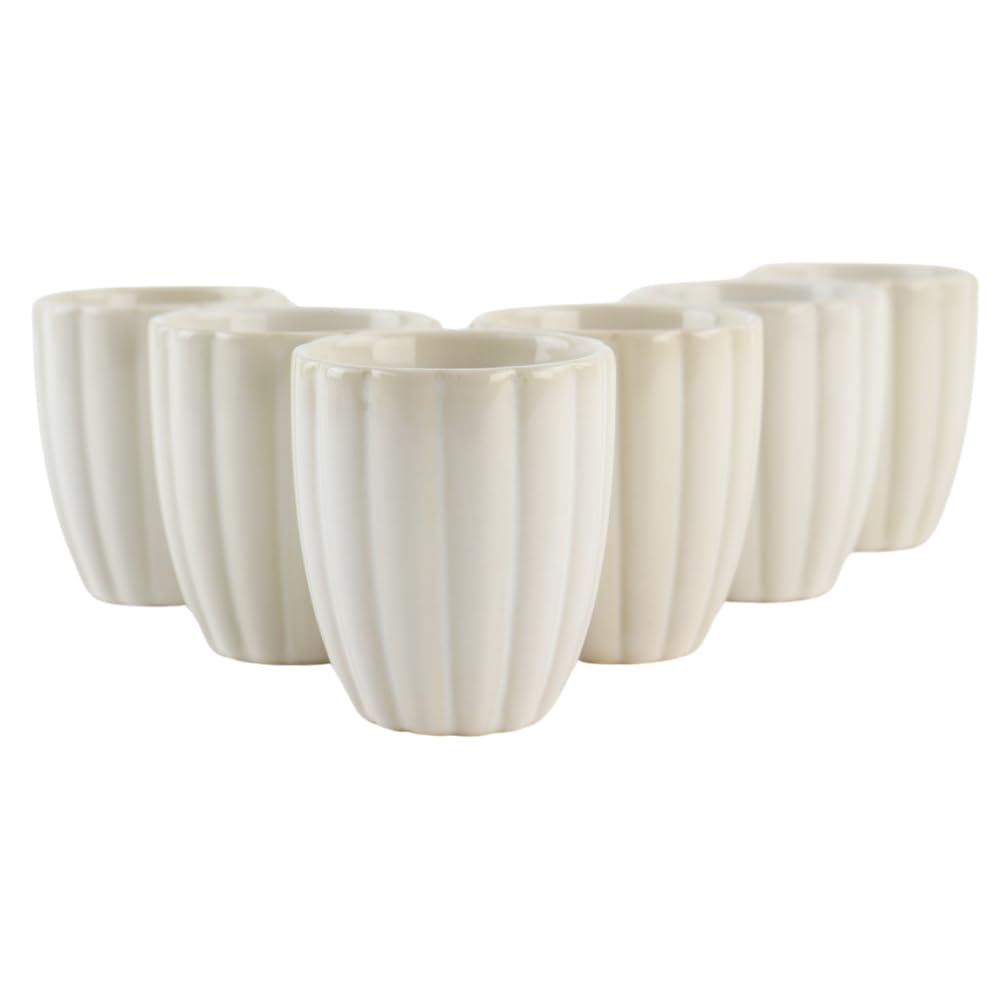 OTIX Espresso kopjes - zonder Oor - Set van 12 - Aardewerk - 80 ml - Mokken - Koffiekopjes - BLUETT