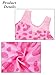 BAOHULU Gymnastics Leotards for Girls with Shorts Sparkle Kids Sequin Dance Active Outfit KHB428_LeopardPink_12A