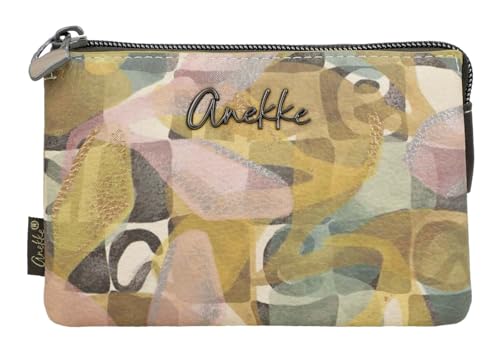 Anekke porte-monnaie Muse Bloom finitions soignées et trois espaces zippés