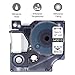 Oozmas Compatible Clear Label Tape Replacement for Dymo D1 Black on Clear Tape 45010 (45110) S0720500 Refills for LabelManager 160 280 420P 360D 450 210D Label Maker, 1/2 Inch x 23 Feet, 3 Cartridges