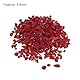 QUARKZMAN Dekorativer Glas-Kies 3-6mm 450g/1 lbs Unregelmäßiger Felsensandstein Rot für Fischbehälter Pflanzendekoration.