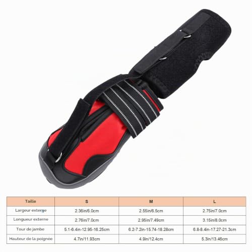 Naroote Sangle pour Chien sur L'orthèse Pied Tombant, Soulevez Toute sécurité Les Orteils Anti Abrasion Attelles Jambe Botte Protection Prévention pour Les Problèmes Pieds Arthrite (L) – vue 8
