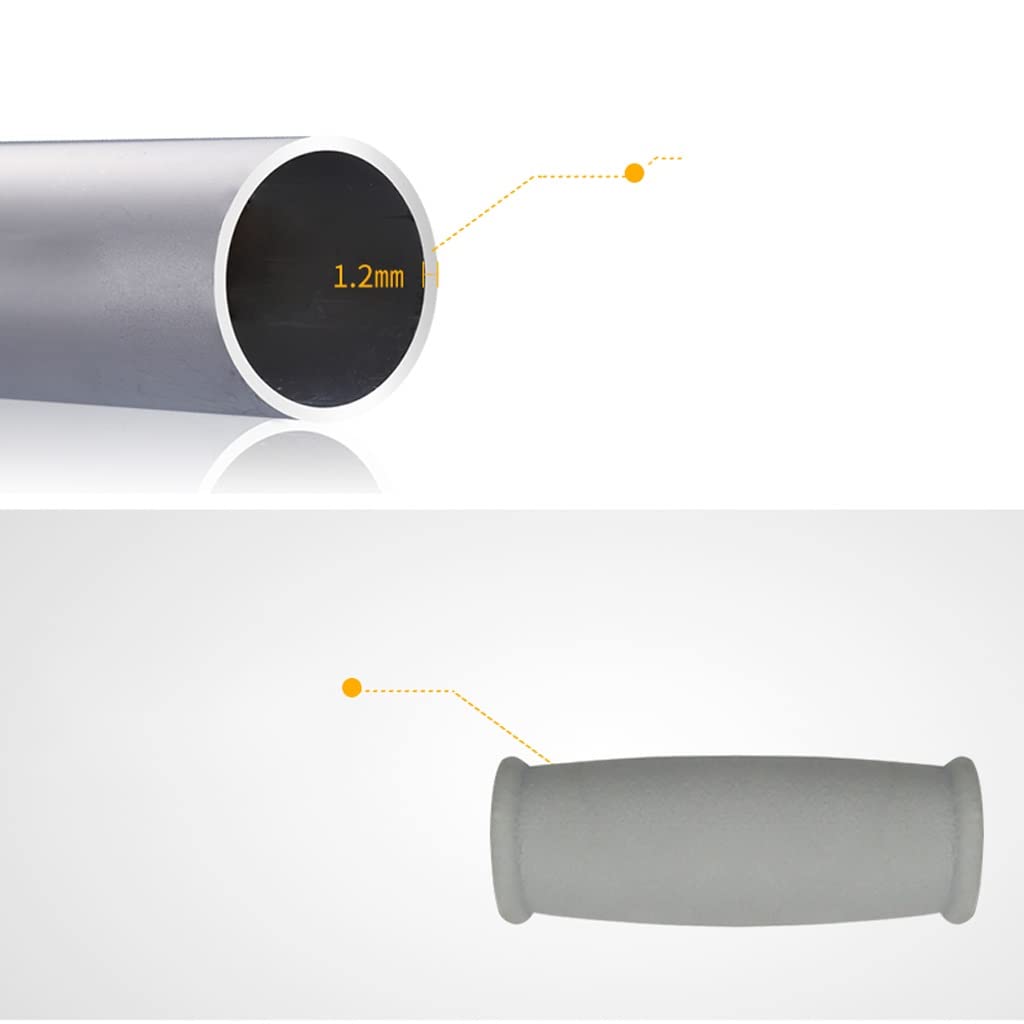 XMING Kule Kule pod pachami Kule podwójne ze stopu aluminium Antypoślizgowe Chodziki dla osób w podeszłym wieku Kule dla niepełnosprawnych Regulowane kule pojedyncze (Size : 134-154cm)
