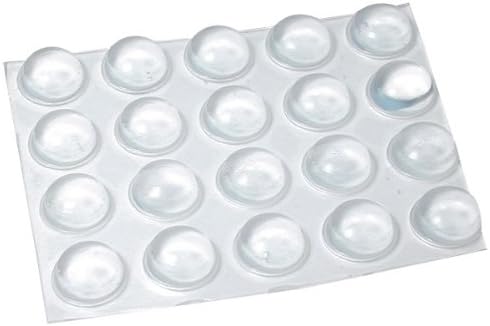 Bump Dots -Clear, 20 Large Transparent Round Bumps