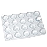 Bump Dots -Clear, 20 Large Transparent Round Bumps