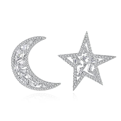 Boucles d'oreilles lune et étoile asymétriques pour illuminer vos tenues et soirées d'été