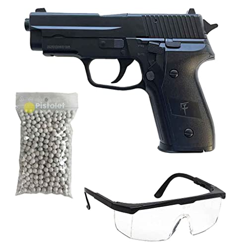 Saigo Defense Pack Airsoft Pistolet modèle SG00003 à Ressort/matière: Plastique Haute résistance/Puissance 0.5 Joule/livré avec Accessoires, Noir