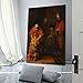 The Return of the Prodigal Son by Rembrandt Famous Oil Paintings Giclee Canvas Printing Artwork Poster,15x11.5 inch Framed Frame11.5x15inch