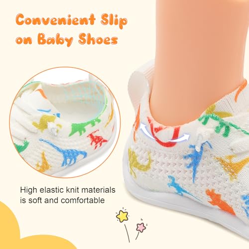 Image of JIASUQI Baby Shoes for Toddler Boys Girls Sneakers Slip on Walking Shoes for Babies