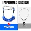 2Pack 6Ft Blue Trailer Breakaway Cable RV Brake Away Emergency Brake Cable