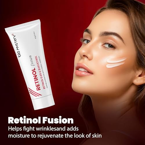 Image of Retinol 0.05 Fusion Cream with Bakuchiol Vitamin A for Fine Lines, Sun Spots, Anti-Aging - 40 Gram / 1.41 Oz