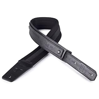 Gruv Gear SoloStrap Neo Sangle de guitare basse Noir Largeur 6,3 cm - Les Beatles, Paul McCartney, John Lennon, RIngo Starr, George Harrison