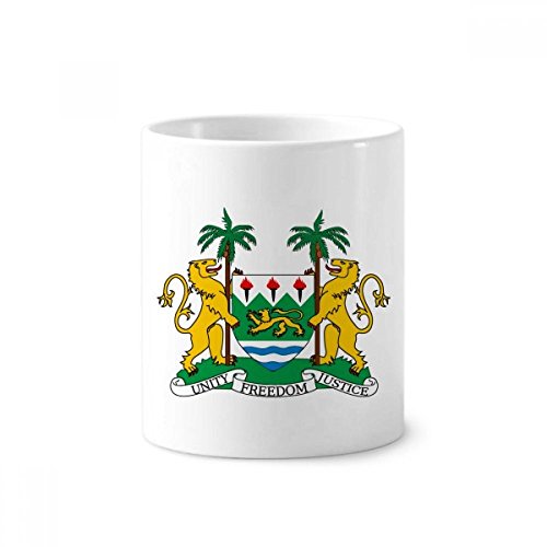 Mug Afrique Sierra Leone Blanc le Porte-Stylo Idéal pour Votre Bureau