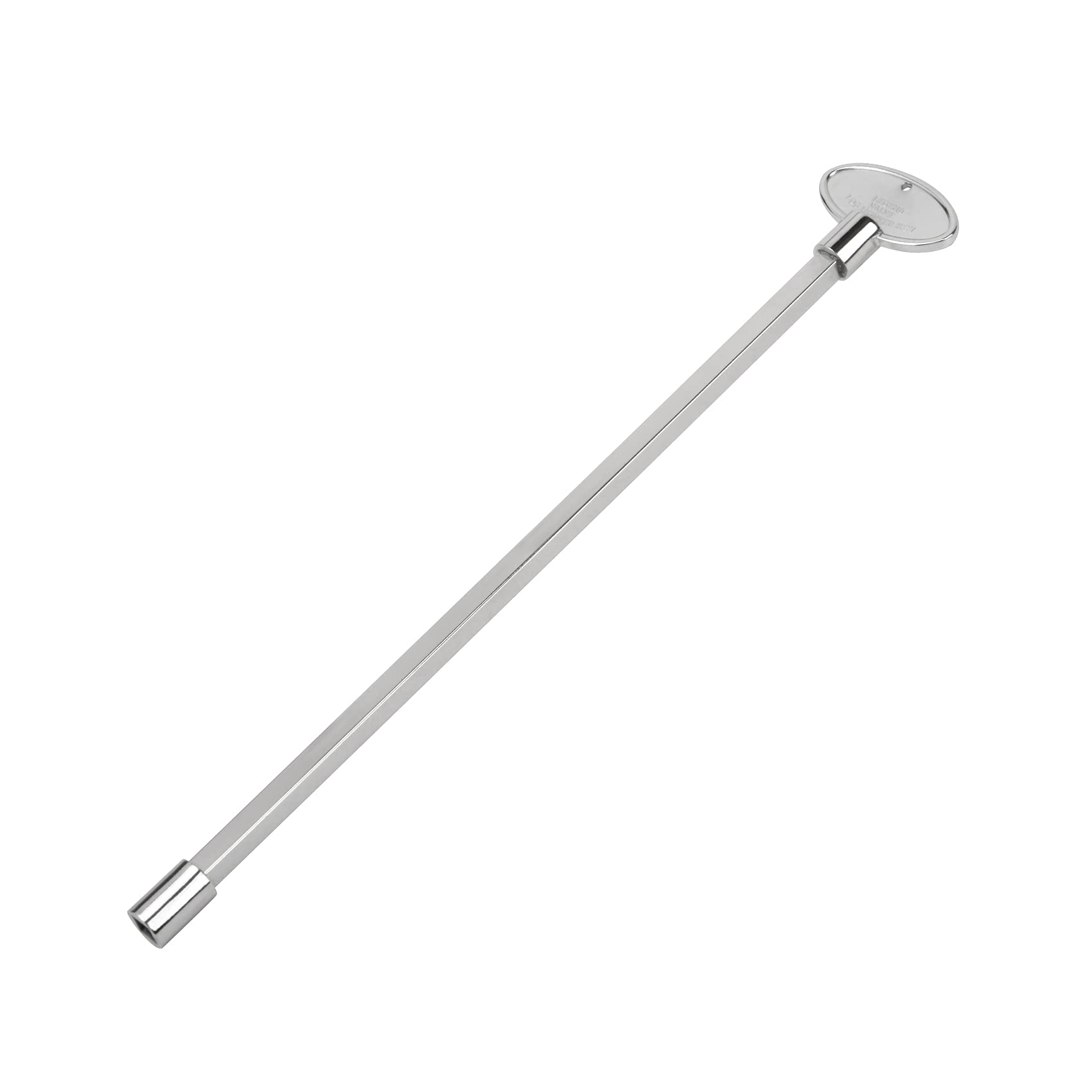 Skyflame Universal Gas Valve Key Fits 1/4" and 5/16" Gas Valve Stems, for Fire Pit and Fireplace, Polished Chrome - 12 Inches