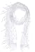 AN -Fashion Leafy Lace Scarf (White)