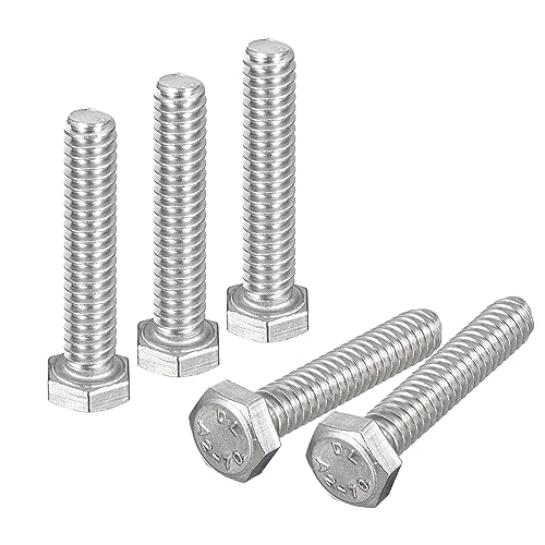 10 Set) 5/16-18x3 Viti A Testa Esagonale In Acciaio Inox, Dadi 5/16 - Foto 3