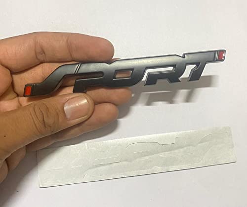 Image of Emblems for Car & Bike Metal Lo.go and Grill Me.tal Lo.go, Auto Accessories for Car Emblem 3D Badge Auto Racing Sport Sticker Grand Tourer Decal. (Black 3D Sports Metal Sticker)