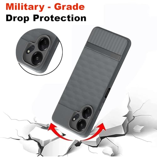 Image of Shockproof Case for Mi Redmi 13C 4G / Poco C65 4G | Full Camera Protection | TPU Flexible Back Cover for Mi Redmi 13C 4G / Poco C65 4G (Graphite Grey)