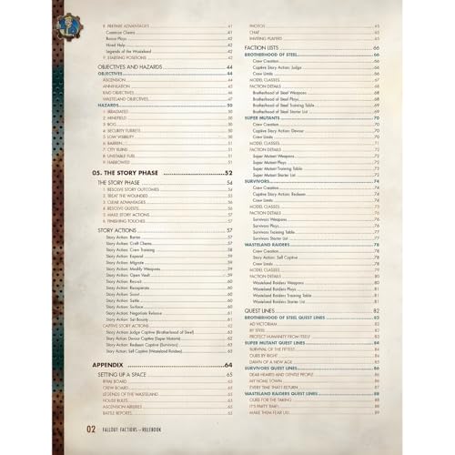 Fallout: Factions - Core Rulebook Modiphius RPG miniatura 7