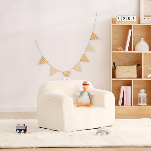 Givjoy Toddler Chair Plush Kids Couch, Comfy Kids Sofa Toddler Lounger Chair for Bedroom, Convertible Toddler Couch for Girls and Boys, Reading Chair for Kids by Givjoy - Image 7