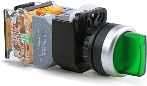Interrupteur rotatif 22mm LA38-11XD blanc pour sécuriser le contrôle de machine