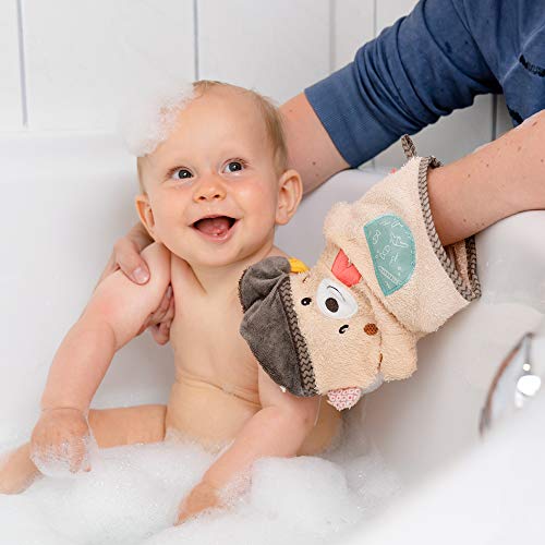 FEHN 060331 washandje beer/washandje met diermotief voor vrolijk badplezier, voor baby's en kinderen vanaf 0+ maanden - Image 4