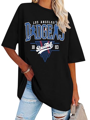 Baseball Shirt Women Oversized Baseball Game Day Shirts Fan T-Shirt Short Sleeve Tee Top2