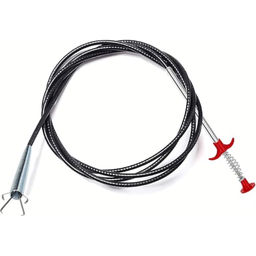 SHUCHUANG Drain Snake,76 inch Flexible Grabber Claw Pick Up Reacher Tool,Drain Clog Remover - Gutter Cleaning Tools for Home Sink, Bathroom Tub,Drain, Toilet, Tight Spaces - image 8