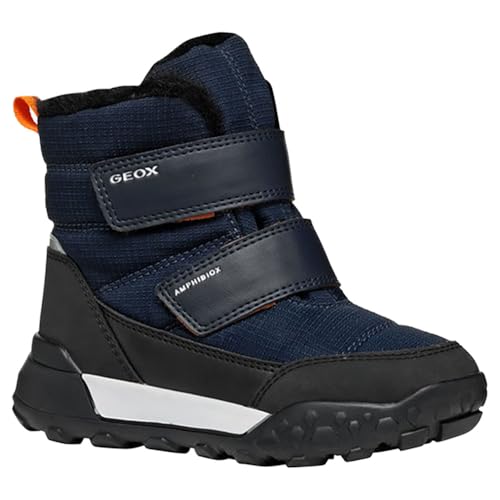 Geox J TREKKYUP BOY B ABX, Snow Boot, NAVY/BLACK, 1.5 UK