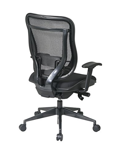 Space Seating Breathable Mesh High Back And Padded Seat, Ultra 2-To-1 Synchro Tilt Control, Seat Slider And Gunmetal Finish Executive Chair #TOP4