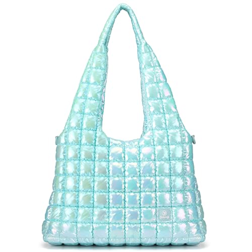 Puffer Travel bag-Gym bag+Tote Bag-Ice Blue
