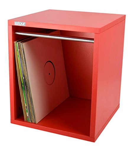 Sefour Vinyl Record Carry Box Dead Reverb Red