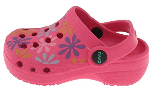 Capelli New York Toddler Girls Daisy Icons Printed Injected EVA Clog with Backstrap