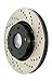 StopTech 128.20024L Sport Cross Drilled Brake Rotor (Front Left), 1 Pack