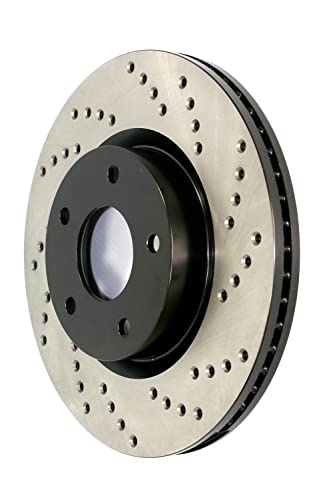 StopTech 128.66079L Sport Cross Drilled Brake Rotor; Rear Left