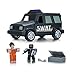 Produktbild ROBLOX 10774 - SWAT Fahrzeug mit Sound und Licht Jailbreak: SWAT Unit, Spielfiguren Set mit 2 Actionfiguren, bewegliche Action Sammelfiguren mit Zubehör und Ausrüstung, Spielset für Kinder ab 6 Jahren