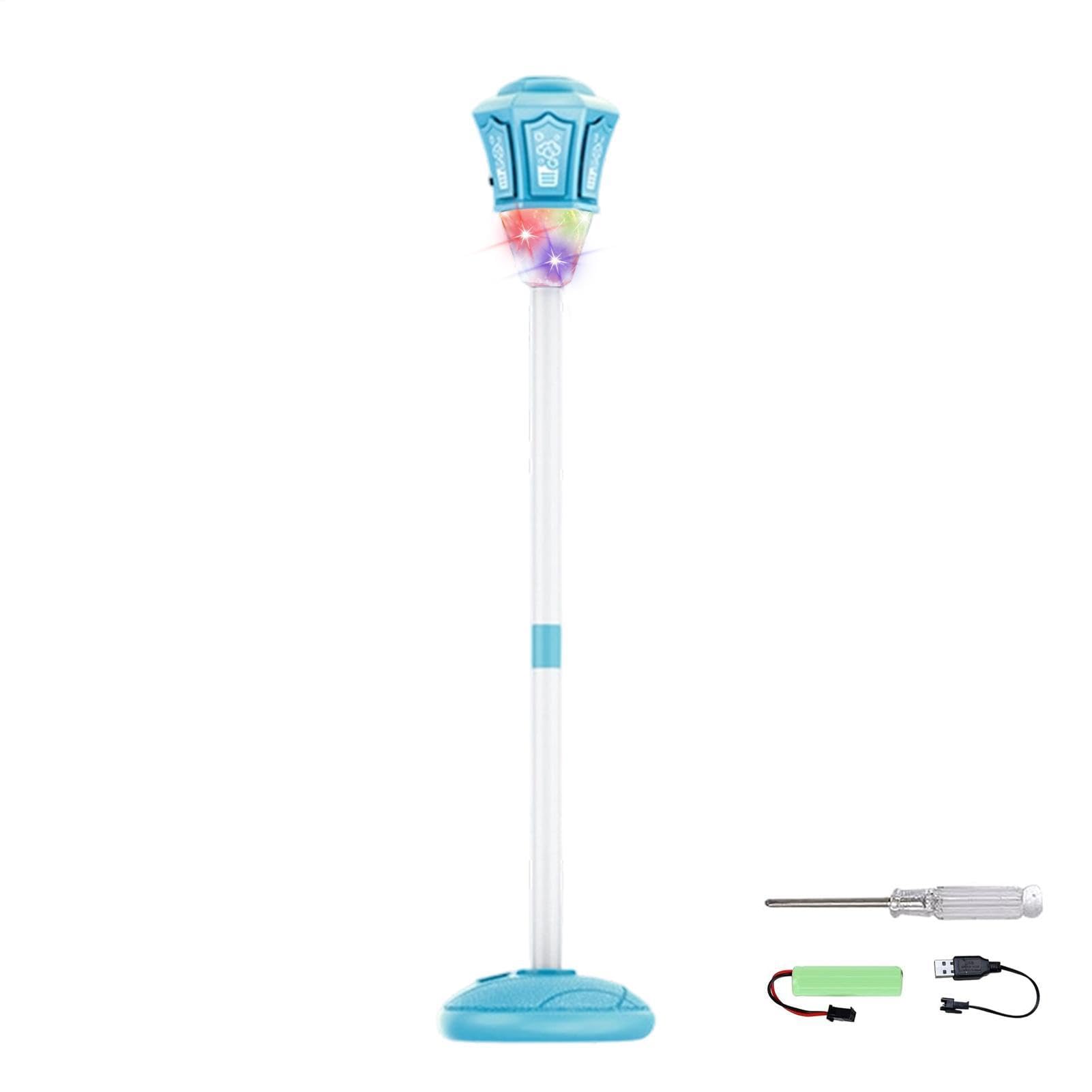 Macchina Bolle di Sapone in Piedi Giocattolo da Esterno con e Musica | Soffiatore per Bolle Altezza Regolabile da 53 a 119 cm per Feste Prato Matrimoni Giardino Cortile