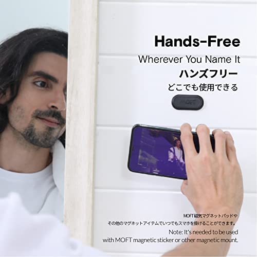 Moft Reusable Adhesive 4-In-1 Cell Phone Grip, Phone Stand, Card Holder, Adjustable Viewing Angles, Thin Design With Grip To Be Held For All Iphone Android Smartphones (Dark Blue) #TOP5