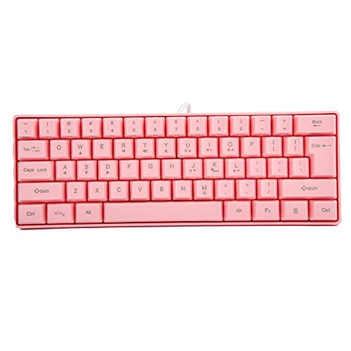 Teclado Gamer V700 Mecánico USB RGB 61 Teclas Rosa miniatura 7