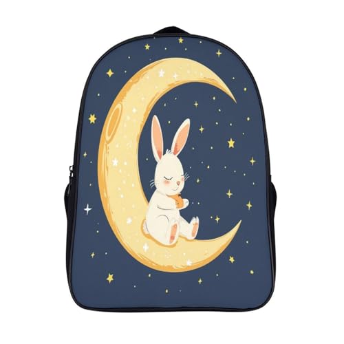 Sac à dos d'école lapin 3D pour enfants idéal pour les voyages de grande capacité
