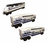 Whittle Shortline Railroad - Manufacturer LA Metrolink MP-36 3 pc. Set