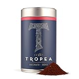 Caffè Tropea Ground Coffee for Moka Pot - Medium to Dark Roast Italian Espresso Coffee Ground - Robusta & Arabica Strong - 227g Tin Moka Grind