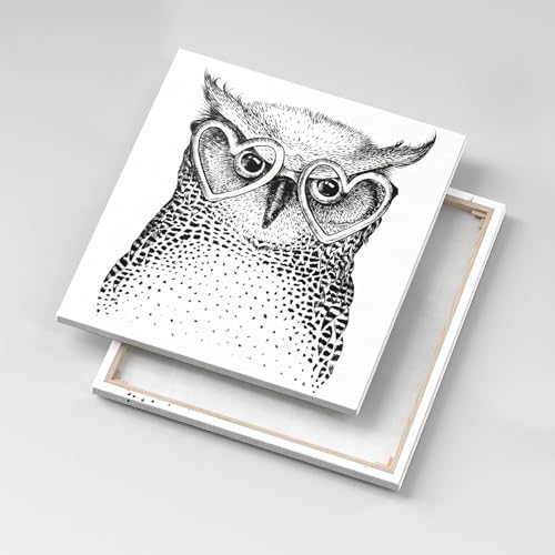 Tableaux 60x60cm Wallfluent d'art fait main pour salon moderne - 5