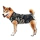 Dotoner Krankenhausanzug für Hunde und Katzen, Wundschutz für Welpen, medizinische Kleidung, nach Operationen, Ersatzkragen und Kegel (XXL, Camouflage)