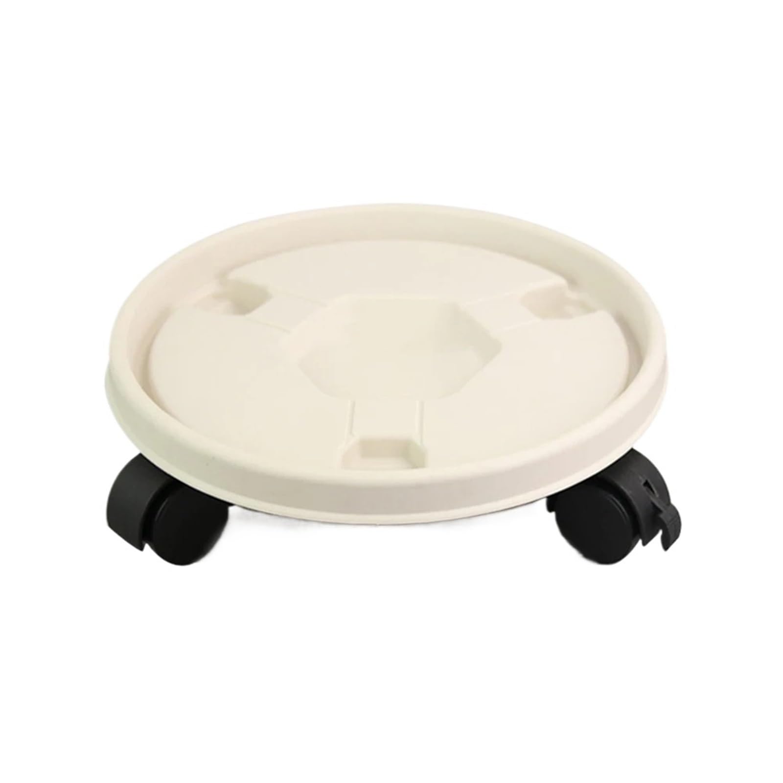 BOJHGO 10Pcs Plant Mover With Wheels Support Roller Universal Flower Pot Base Movable Tray Stand With Rollers(White)