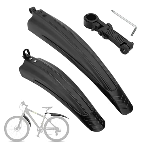 FAELNK Fahrrad Schutzblech Set Universal Schutzbleche Fahrrad 20-26 Zoll Rennrad Vorne Hinten Fahrradschutzblech für Mountainbike MTB City Trekking Fahrrad Spritzwasser & Schmutzschutz