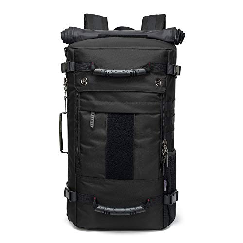 Mardingtop 40L Duffle Backpack Molle Travel Sports Gym Carry-On Bag for Men Women 6346-Black