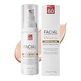 Sonnencreme Gesicht SPF60,Tinted Sunscreen,Schützende und Pigmentflecken vorbeugende Creme,nti Aging Sonnencreme,Anti Pigmentflecken Creme,Getönte Sonnencreme,Für trockene Haut,Hypoallergen (1PC)
