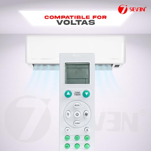 Image of 7SEVEN Compatible Air Conditioner remotes with Original Voltas AC Remote Control Suitable for 1 1.5 2 ton Split or Window ac - Match Exactly with Old Model 102A Remote for Better Performance